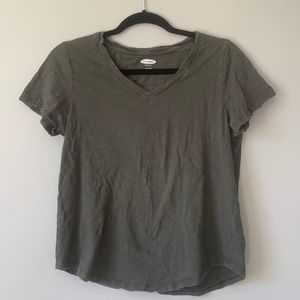 Army green short sleeve shirt